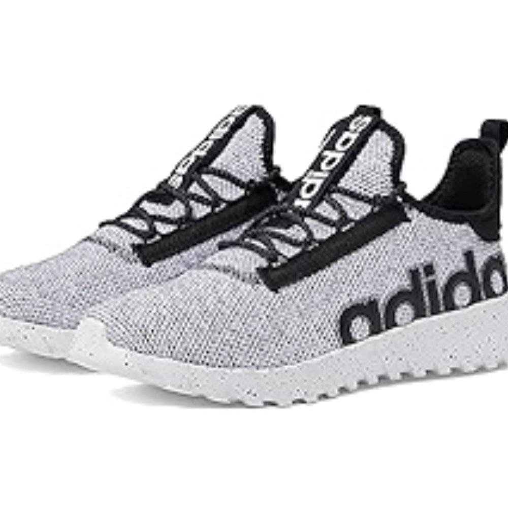 NWT Adidas Kaptir 3.0 Sneakers in White, Black, Grey, size 6.5 kids/ 7.5 women